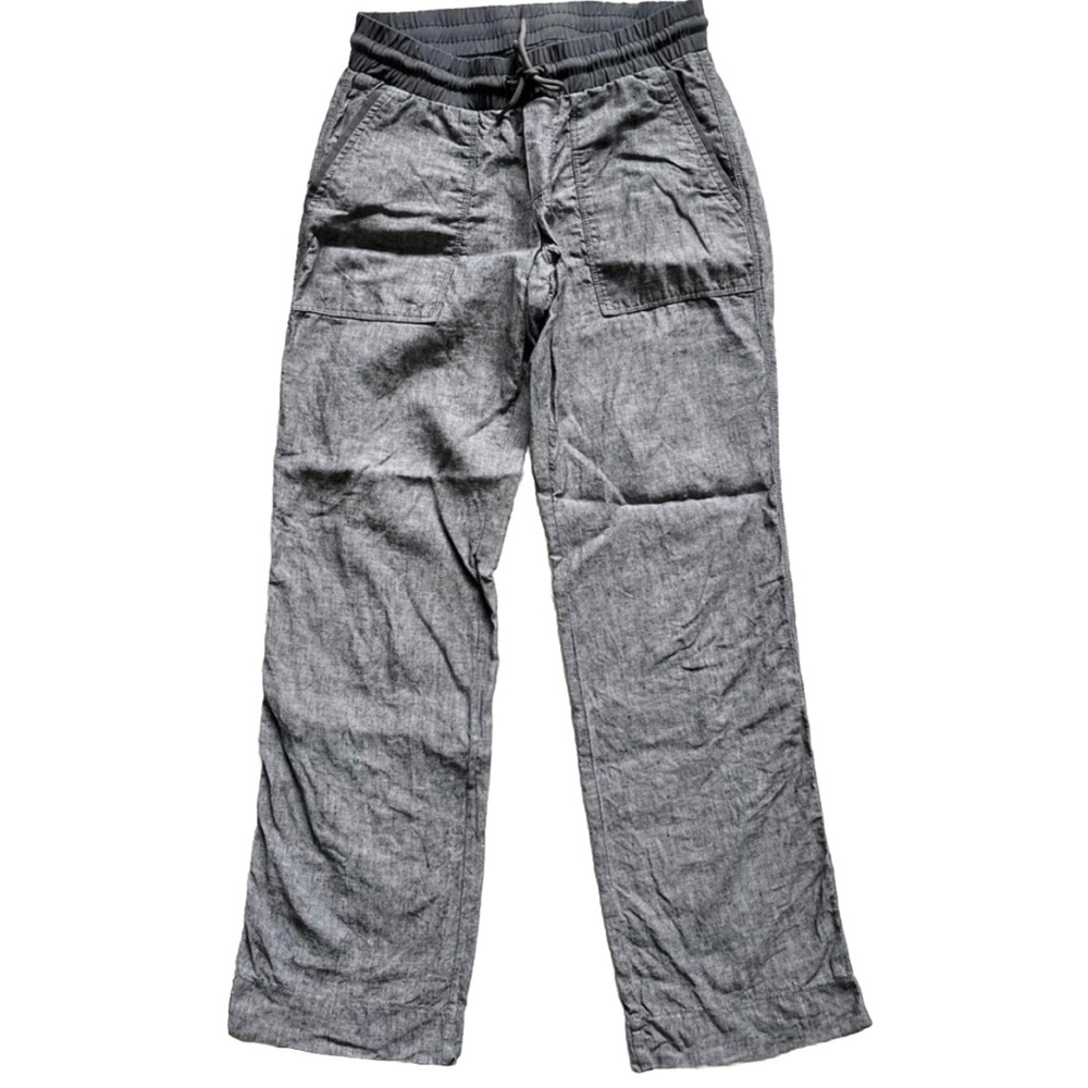 ATHLETA 100% LINEN PULL ON DRAWSTRING WAIST PANT SIZE 2 Minimalist Casual
